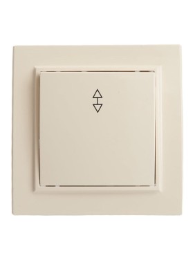 1-клавишный переключатель STEKKER PSW10-9005-02, 250В, 10А, серия Эрна, слоновая кость 39618