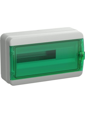 Корпус пластиковый IEK TEKFOR КМПн-18 IP65 зеленая прозрачная дверь TF5-KP72-N-18-65-K03-K06