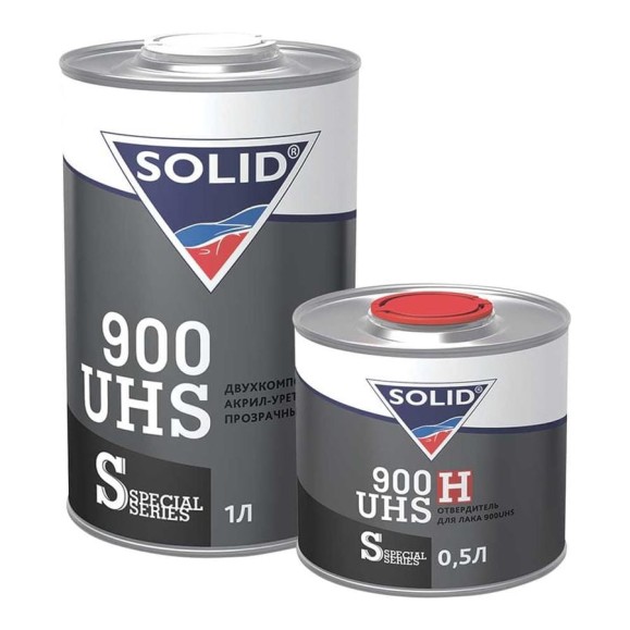 2K лак системы SOLID 900 UHS 2+1, с отвердителем, 1000+500 мл 320.1500.1