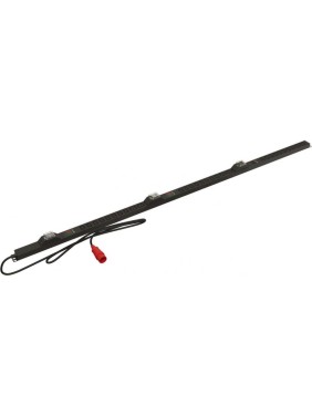 Вертикальный блок розеток SHE-24IEC-6BIEC-BAV-2PVR 24 розетки IEC320 C13, 6 розеток IEC320 C19, автоматический выключатель, амперметр/вольтметр, кабель питания 2м (5x4.0мм2) с вилкой IEC 60309 32А (3P+N+E), 380В, корпус алюминий, черный Hyperline 458247