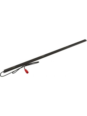 Вертикальный блок розеток Hyperline SHE-36IEC-6BIEC-AV-3PVR 36 розеток IEC320 C13, 6 розеток IEC320 C19, амперметр/вольтметр, кабель питания 3м (5x4.0мм2) с вилкой IEC 60309 16 А (3P+N+E), 380 В, 1915x44.5x44.5 мм (ДхШхВ), корпус алюминий, черный 485351