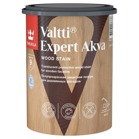 Антисептик Tikkurila VALTTI EXPERT AKVA белый дуб 0,9л 700009611 Антисептик Tikkurila VALTTI EXPERT AKVA белый дуб 0,9л 700009611
