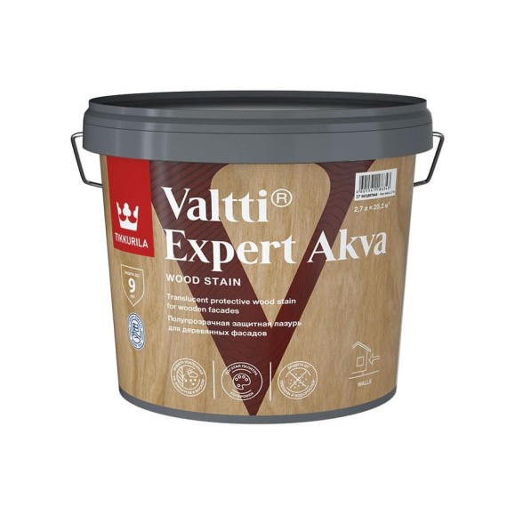 Антисептик Tikkurila VALTTI EXPERT AKVA тик 2,7л 700009608 Антисептик Tikkurila VALTTI EXPERT AKVA тик 2,7л 700009608
