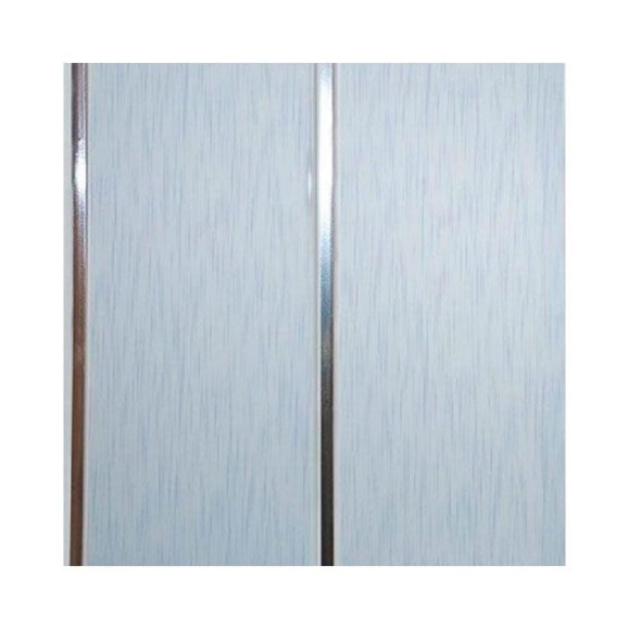 Вагонка DeKOR panel лак Соффито 2 Хром штрих голубой, 10 шт/уп 00-00004311