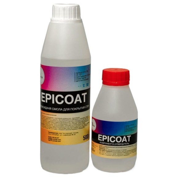 Эпоксидная смола РУ-СМОЛА для покрытия стен Epicoat 750 гр EPIC750