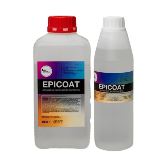 Эпоксидная смола РУ-СМОЛА для покрытия стен Epicoat 1,5 кг EPIC1500