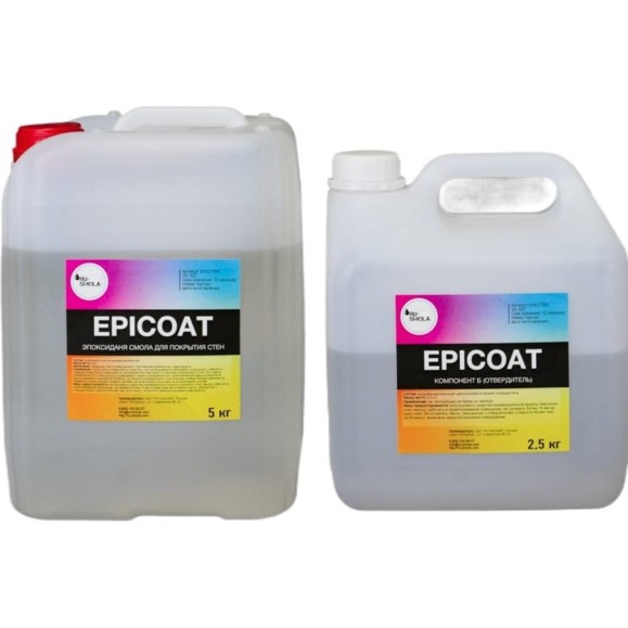 Эпоксидная смола для покрытия стен РУ-СМОЛА Epicoat 7,5 кг EPIC7500