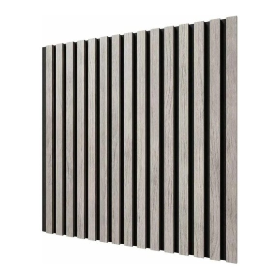 Акустические стеновые панели Cosca Decor 600x600x19 мм, черный войлок, рейки МДФ 00-00074604 Акустические стеновые панели Cosca Decor 600x600x19 мм, черный войлок, рейки МДФ 00-00074604