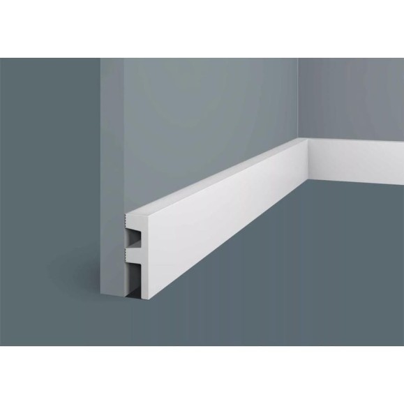 Плинтус Cosca Decor 60x19x2000 мм, экополимер PX051 Карниз и молдинг 00-00072058