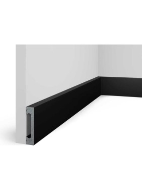 Плинтус Cosca Decor 65x15x2000 мм, SoftTouch, чёрный PX050-037 00-00071601