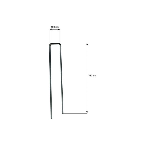 П-образная скоба Ks-store 350x150x350мм, Ø6мм А240. (Упаковка 50 штук) skoba35156mm