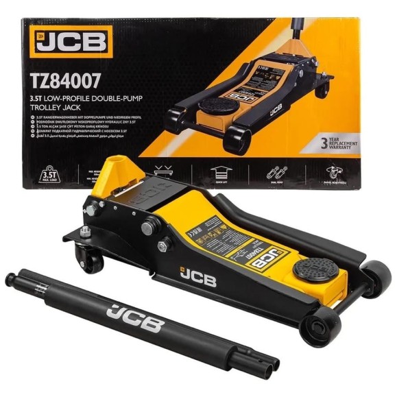 Подкатной гидравлический домкрат JCB 3.5 т, JCB-T84007 /TZ/(58060) Подкатной гидравлический домкрат JCB 3.5 т, JCB-T84007 /TZ/(58060)