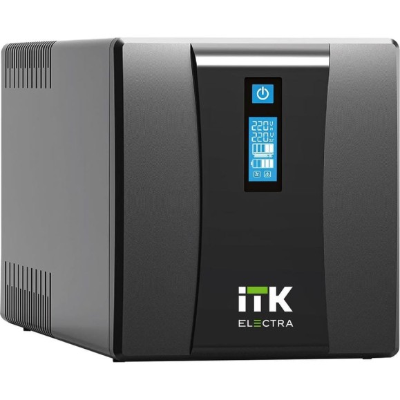 Источник бесперебойного питания ITK ELECTRA ET 1,2кВА/720Вт с АКБ 2x7AH USB Schuko EET-1200VA-1-002-S