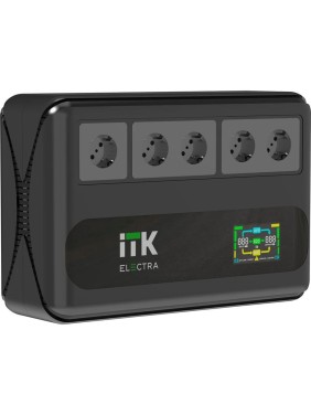 Источник бесперебойного питания ITK ELECTRA LT5 800ВА/480Вт LCD с АКБ 1x9AH ELT5-800VA-1-001 Источник бесперебойного питания ITK ELECTRA LT5 800ВА/480Вт LCD с АКБ 1x9AH ELT5-800VA-1-001