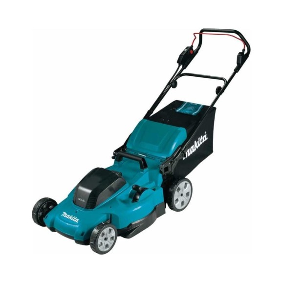 Газонокосилка аккумуляторная Makita LXT 2x18 В, 860 Вт, дека 48 см, 62 л, 4в1 XPT (2xBL1850B DC18SH) DLM480CT2