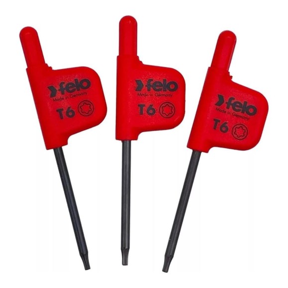 Флажковый ключ Felo TX6x33, упаковка 3 шт. 34810650 Флажковый ключ Felo TX6x33, упаковка 3 шт. 34810650