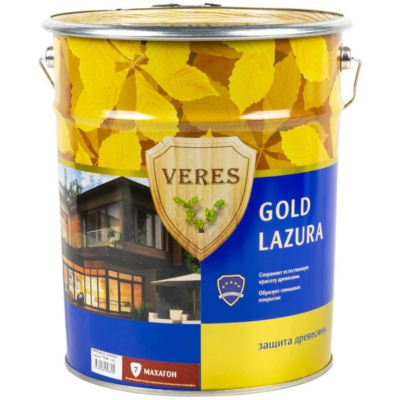Пропитка Veres Gold Lazura №7 махагон 10 л 1 45284