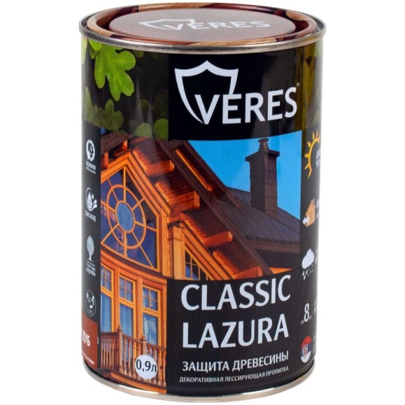 Пропитка Veres Classic Lazura №29 калужница 0.9 л 1/6 205666