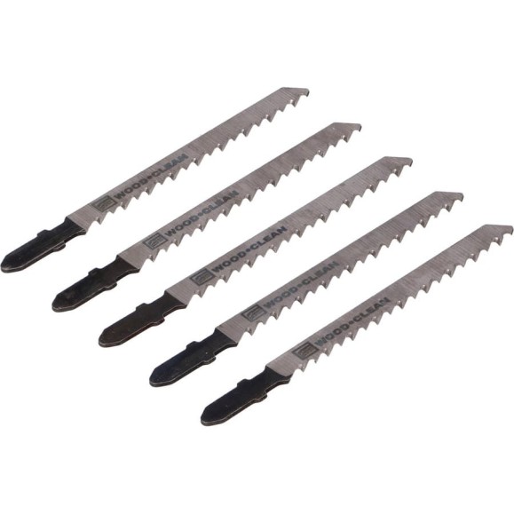 Полотно для лобзика T101DP по дереву 6TPI 100 мм 5 шт FASTER TOOLS 3559