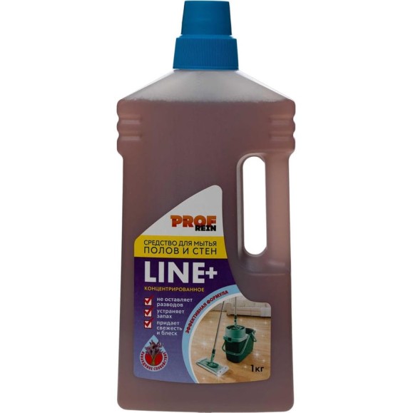 Средство для мытья пола PROFREIN Line+ нейтральное, концентрат, лаванда, 1 кг 5562
