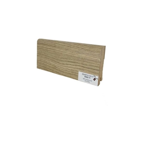 Плинтус напольный Deartio МДФ B302-11 Дуб натуральный 80x16x2050 мм P.1.4.02.311.80.16.D