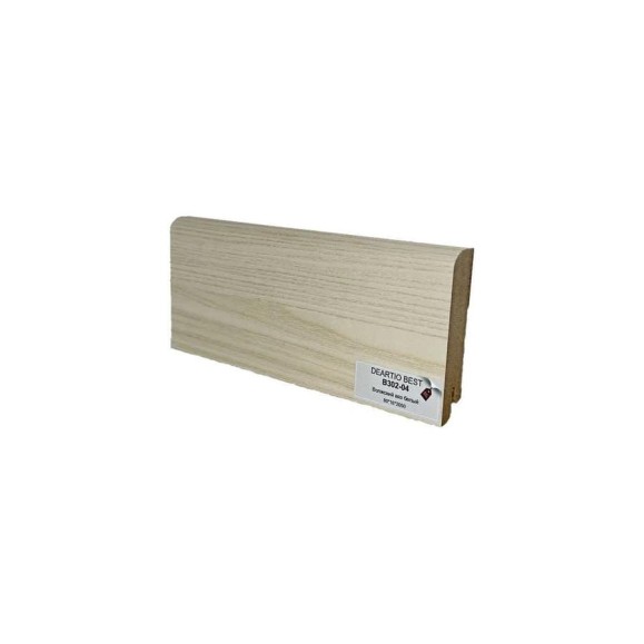 Плинтус напольный Deartio МДФ B302-04 Волжский вяз белый 80x16x2050 мм P.1.4.02.304.80.16.D