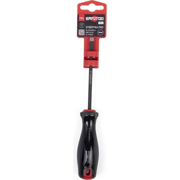 Отвертка Sanitoo PRO Diamond SL5.0x100 мм, с алмазным покрытием 3201