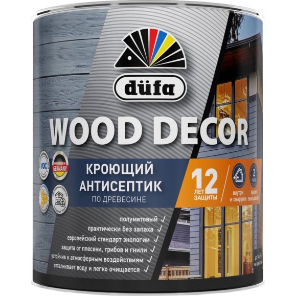Антисептик Dufa WOOD DECOR белый 0,9л МП00-009605