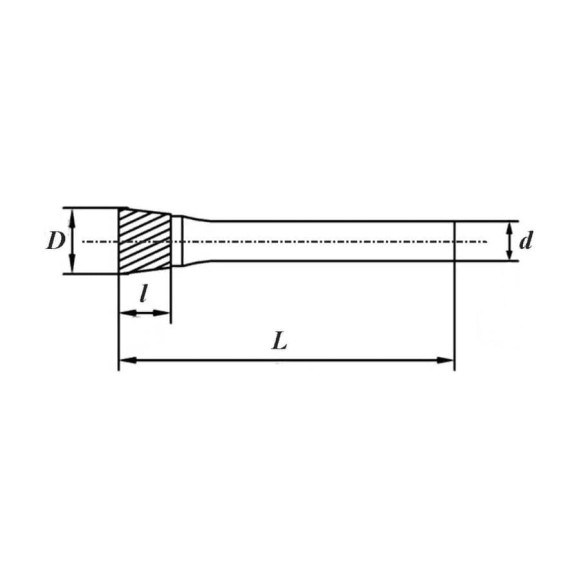 Бор-фреза N161906, двойная насечка ВК8 SDW TOOLS cu00371 Бор-фреза N161906, двойная насечка ВК8 SDW TOOLS cu00371