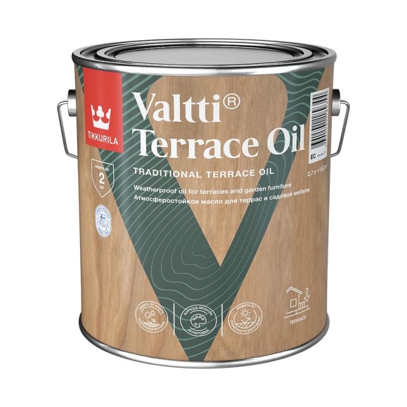 Масло для террас Tikkurila VALTTI TERRACE OIL EC 2,7 л 700010364