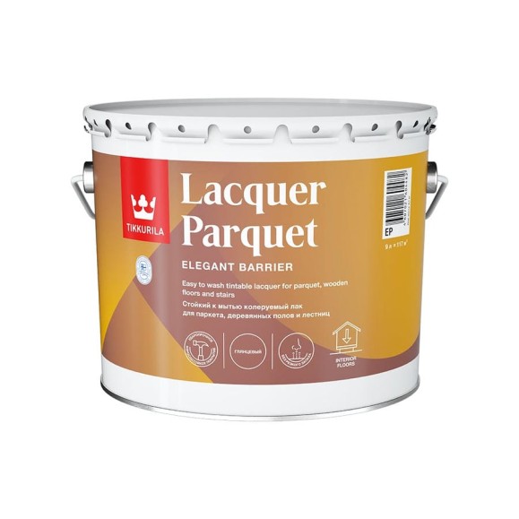 Паркетный лак Tikkurila LACQUER PARQUET EP гл 9л 700001144 Паркетный лак Tikkurila LACQUER PARQUET EP гл 9л 700001144