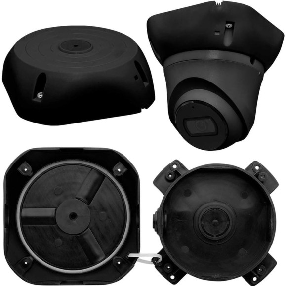 Монтажная коробка для видеокамер SLT мк-3 pro (черная) 10996