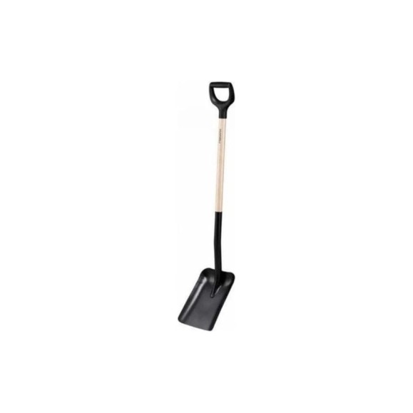 Лопата совковая с деревянной ручкой Fiskars Solid 1066723