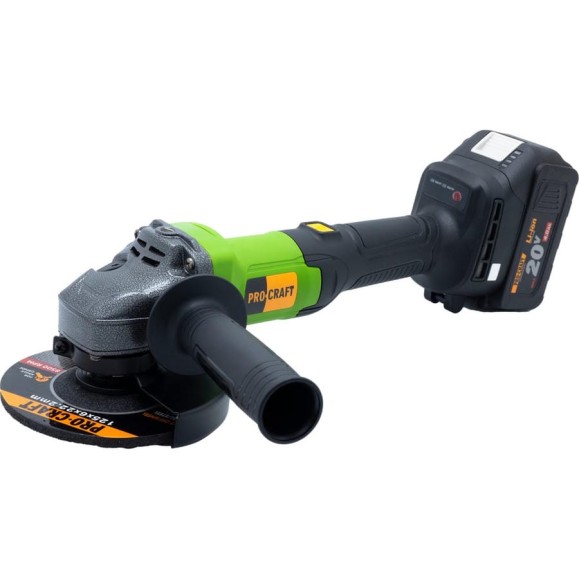Аккумуляторная углошлифовальная машина PROCRAFT Universal PGA20 Аккумуляторная углошлифовальная машина PROCRAFT Universal PGA20