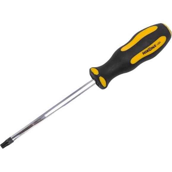 Отвертка NIKONA звездочка Torx Cr-V, T30x125 мм, шестигранная 22-646 Отвертка NIKONA звездочка Torx Cr-V, T30x125 мм, шестигранная 22-646