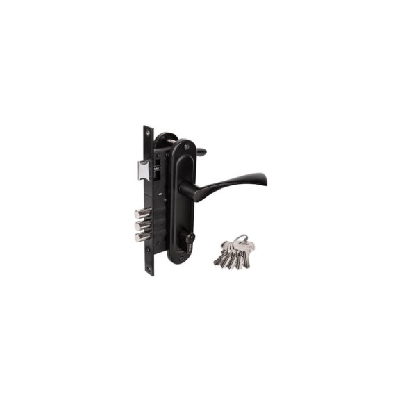 Врезной замок Marlok 70/L76 3RB 3 ригеля, межосевое расстояние 70 мм, BL черный 037189 Врезной замок Marlok 70/L76 3RB 3 ригеля, межосевое расстояние 70 мм, BL черный 037189