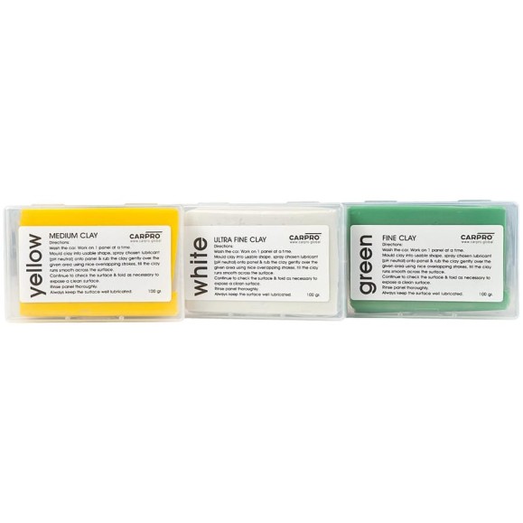 Набор глины по 100 г, 3 шт clays CARPRO CP-2