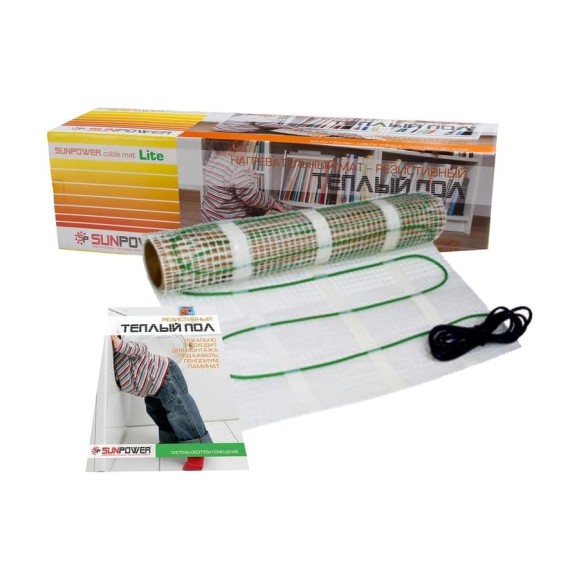 Нагревательный мат Sun Power SPCM Lite-1.5 м2, 225 Вт SPCM Lite /1,5