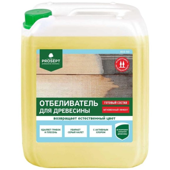 Отбеливатель для древесины PROSEPT готовый состав, 5л ECO 50 012-5