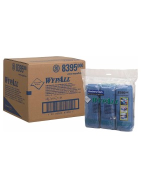 Микрофибра Kimberly-Clark WYPALL 40x40 см, синяя, 6 салф/упак 8395 Микрофибра Kimberly-Clark WYPALL 40x40 см, синяя, 6 салф/упак 8395