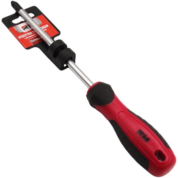 Крестовая отвертка REDMARK PH3х150 мм с двухкомпонентной рукояткой RM80749