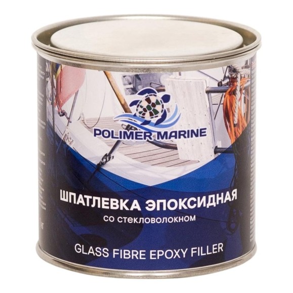 Шпатлевка эпоксидная со стековолокном POLIMER MARINE Двухкомпонентная 2К 1 кг 1ШЭСв Шпатлевка эпоксидная со стековолокном POLIMER MARINE Двухкомпонентная 2К 1 кг 1ШЭСв