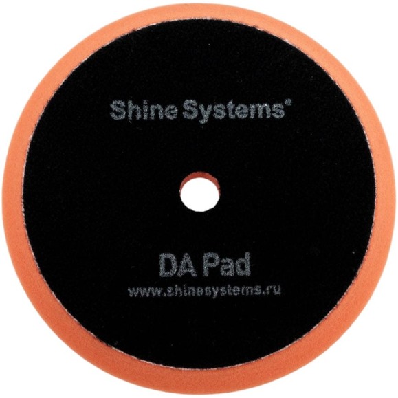 Полировальный круг мягкий DA Foam Pad Orange 130 мм, оранжевый Shine systems SS558