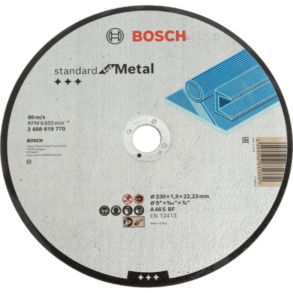 Отрезной круг Standard For Metal 230x1.9 мм Bosch 2608619770 Отрезной круг Standard For Metal 230x1.9 мм Bosch 2608619770