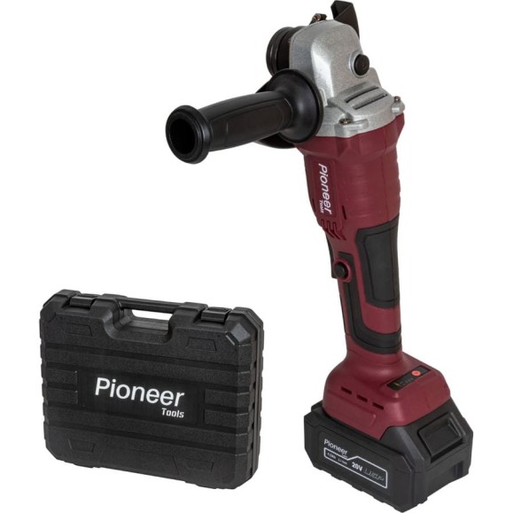 Угловая шлифовальная машина аккумуляторная Pioneer AG-M20V-125-01B USP Угловая шлифовальная машина аккумуляторная Pioneer AG-M20V-125-01B USP