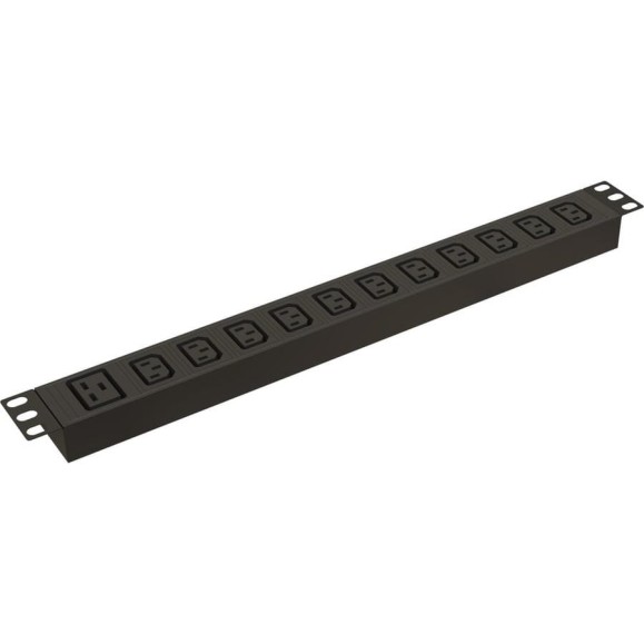 Блок розеток Hyperline SHE19-11IEC-AIEC для 19