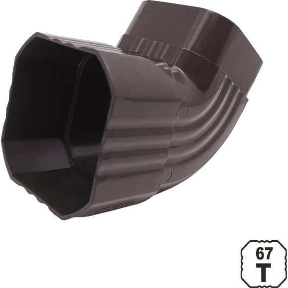 Отвод VN 67x67, U110x67, коричневый TBB