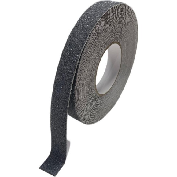 Противоскользящая лента Safetygrip anti slip tape, крупная зернистость 60 grit, 25 мм х 18.3 м, цвет: серый PVC-AST-25X18-GRY