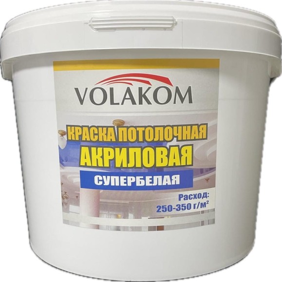 Потолочная краска VLK ВД-АК супербелая, 14 кг 658156