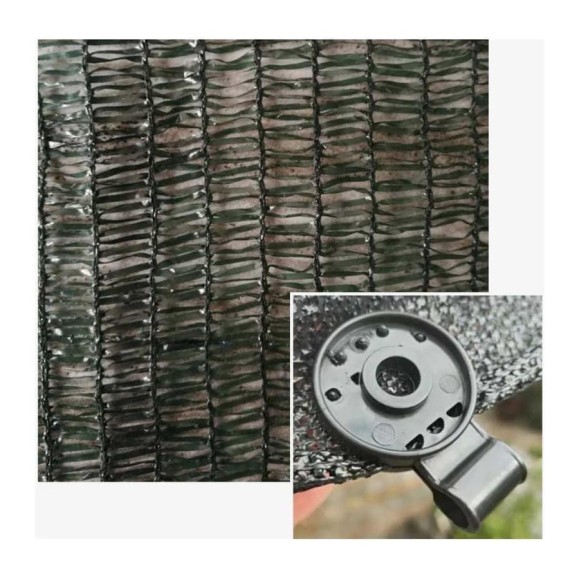 Сетка затеняющая 35% 3x5 м, с клипсами ЧЗМ 6283